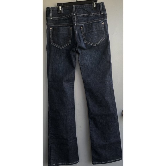 INC International Concepts Jeans Low RISE SZ 2 Bootleg Dark Wash Stretch - Picture 5 of 10